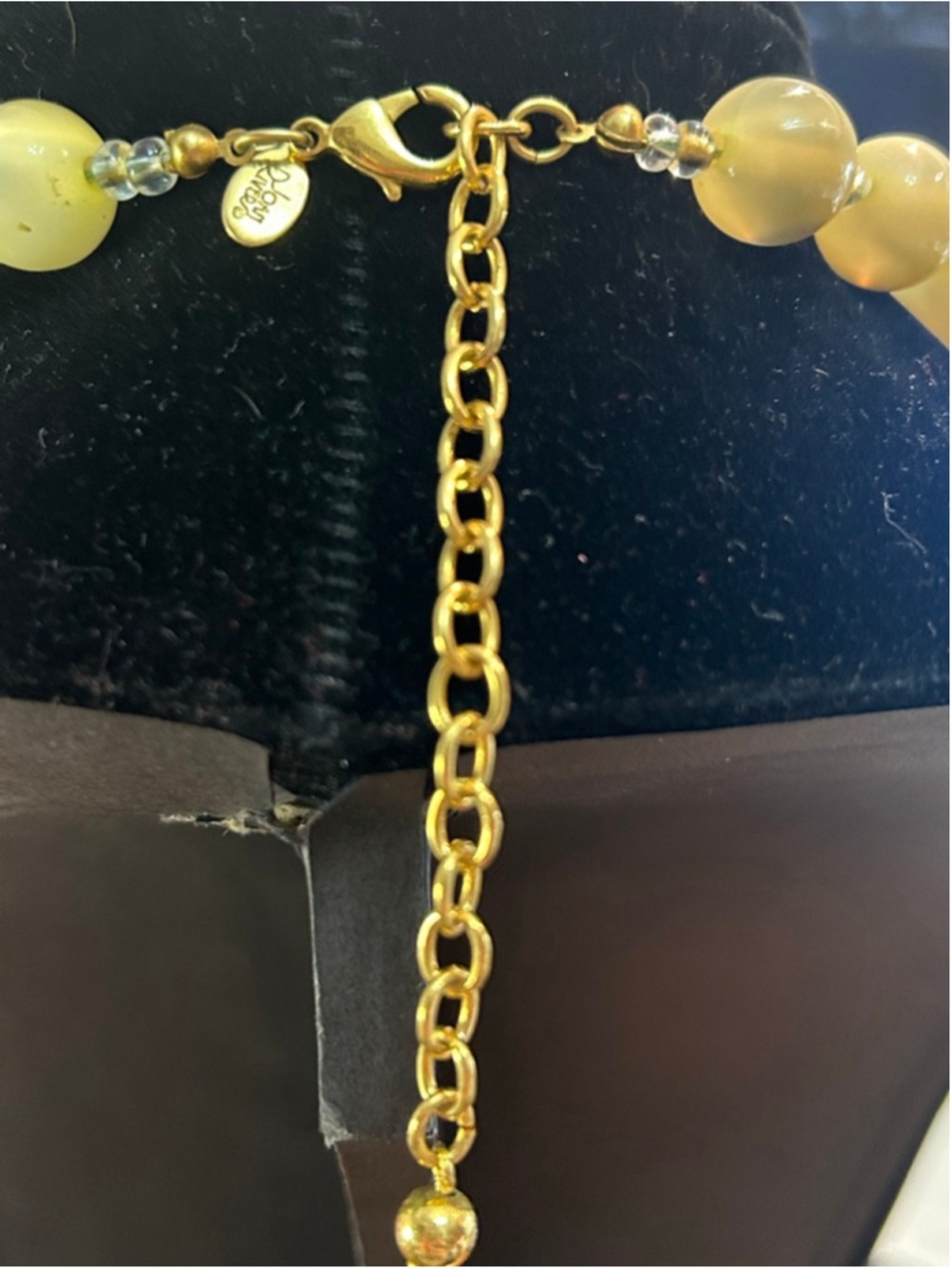 Women's Joan Rivers honey moonglow lucite Necklace One Size - Picture 2 of 3